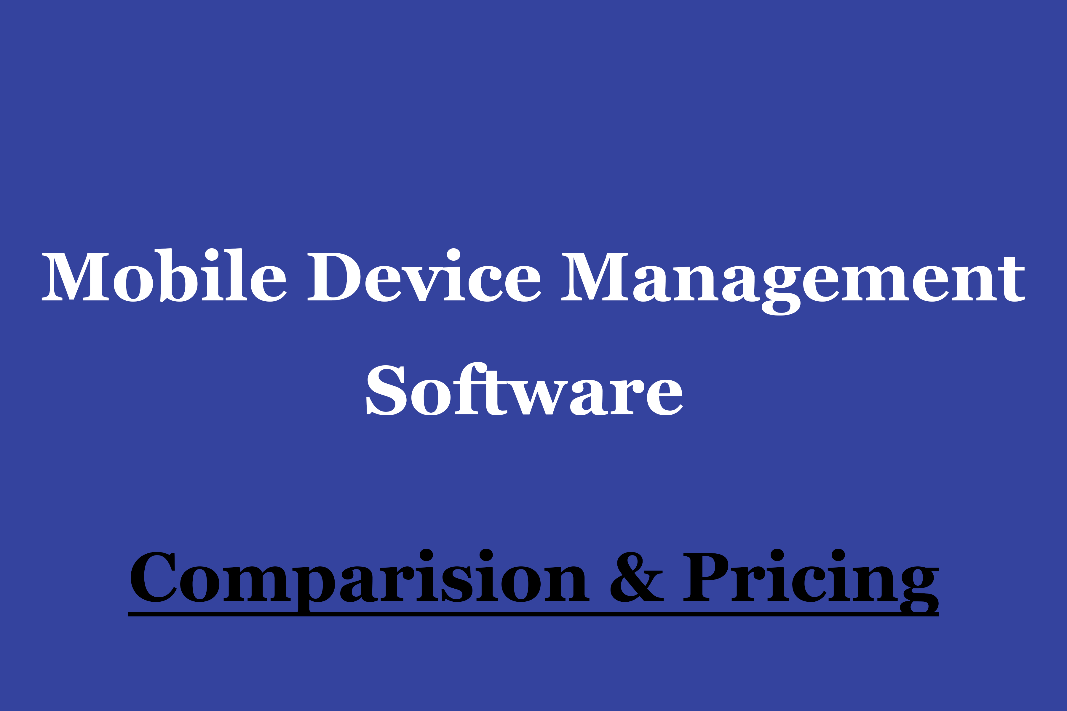 mobile device management software